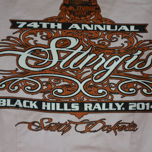 ULTRA CLUB Sturgis 2014 Biker LS Button Down Shirt